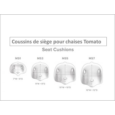 COUSSIN DE SIEGE PETIT prCHAISE TOMATO, 2-5ans, 9"x8", MS3